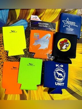 Can Koozies drink sleeves mix of 7 multipurpose can coolers